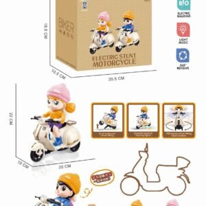 MOTO ACROBATICA CON MOVIMIENTO, LUZ Y SONIDO 0938