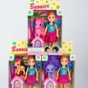 MUÑECA CON MASCOTA JJ8752