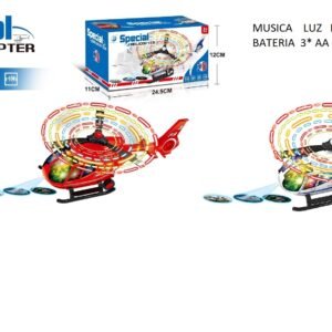 HELICOPTERO 3D MUSICA Y PROYECTOR JYD178A-3-B-3