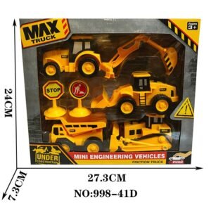 Set de Vehículos de Construcción Max Truck 998-41D