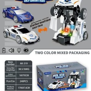 CARRO POLICIA TRANSFORMABLE AK-319