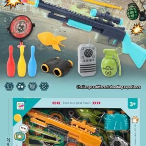Set de Juego Militar Infantil con Rifle BK004B