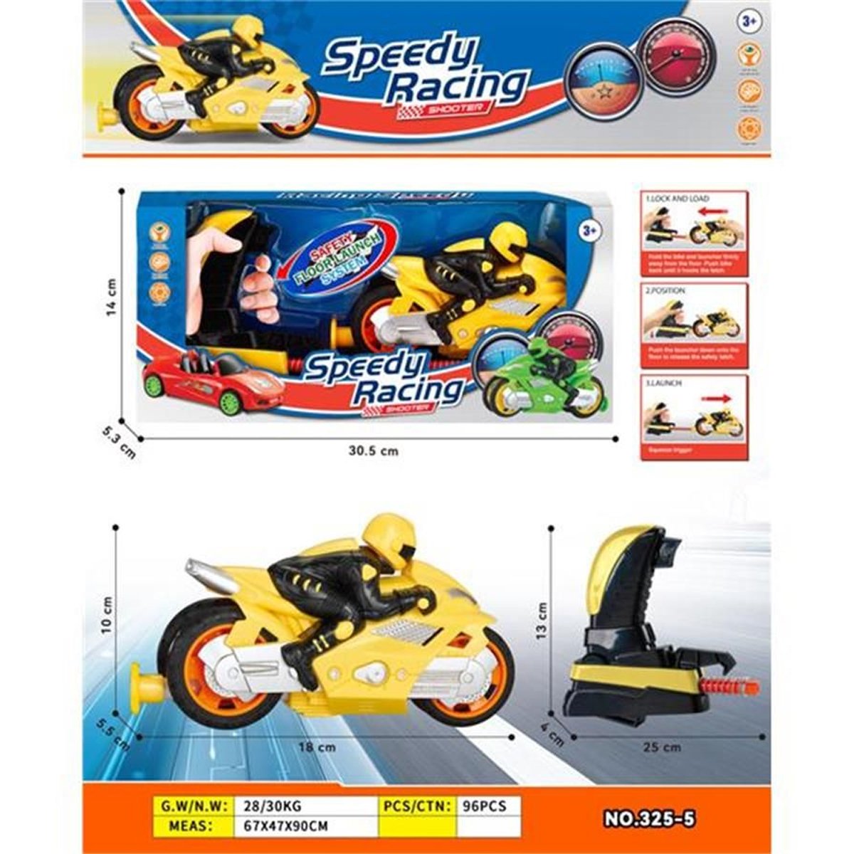 MOTO CON LANZADOR 325-5