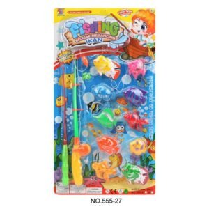 (555-27) Juego de Pesca Infantil con 2 Cañas y Peces Magnéticos