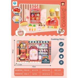 🧁 JUEGO DE COCINA INFANTIL – COOKING DIARY  Modelo: 576H-9