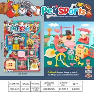(666-405) Set de Juego Pet Sports con Perritos
