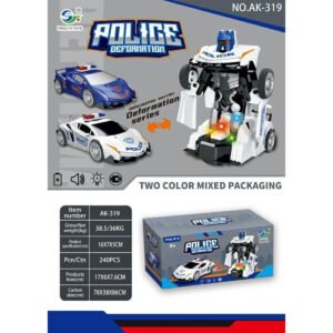 CARRO POLICIA TRANSFORMABLE AK-319