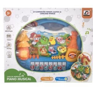 PIANO MUSICAL CON ANIMALES CY-8017C