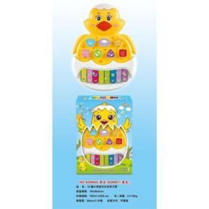 (SD9950) 🐥 Piano Musical Infantil Pollito – Luces, Sonidos y Aprendizaje Divertido