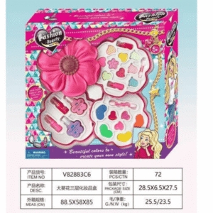 SET DE MAQUILLAJE INFANTIL – FASHION BEAUTY FLOWER BOX  Modelo: V82883C6