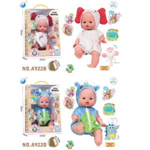 🍼 Muñeca “Baby Animal” con Sonido y Accesorios – Modelos A922E