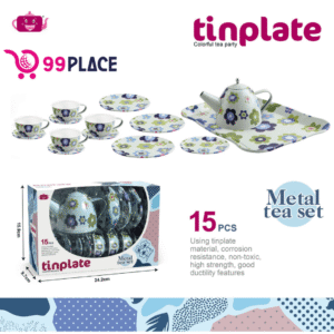 🍰 Juego de Té Metálico Infantil – 15 Piezas Modelos 555-CH044
