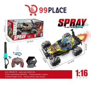 Auto a Control Remoto 4x4 con Efecto de Humo y Estilo Grafiti – Escala 1:16 (SBY263-12B)