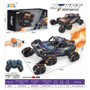(2970-1) Auto RC Stunt Spray Jeep Car