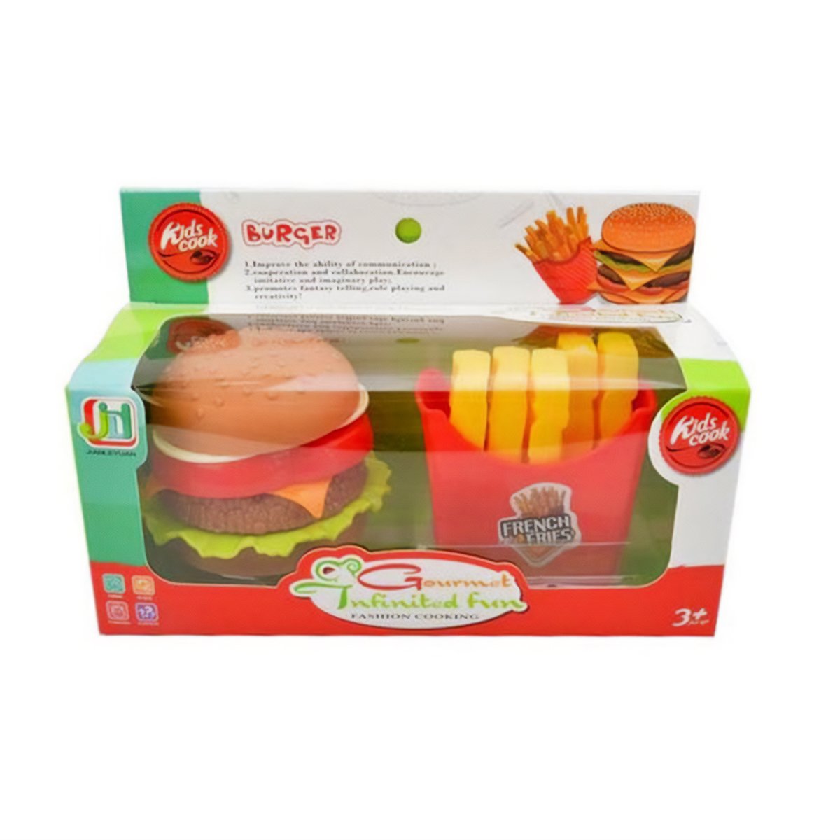 MODELO 614-3 Set de Hamburguesa y Papas Fritas "Gourmet Infinites Fun"