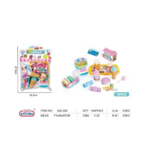 MODELO 623-202 Set de Postres y Dulces de Donas y Helados (15 Piezas) "Mini Kitchen"