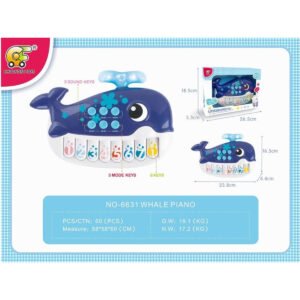 MODELO 6631 Piano Infantil con Forma de Ballena