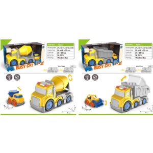 MODELO 7246 Camiones de Construcción Fricción Busy City