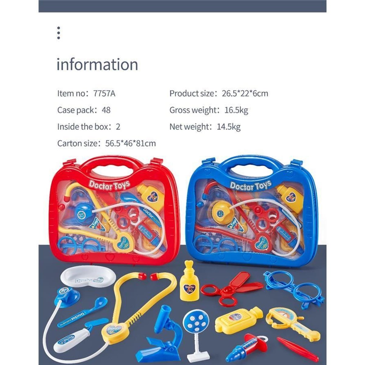MODELO 7757A Set de Doctor/a en Maletín Portátil
