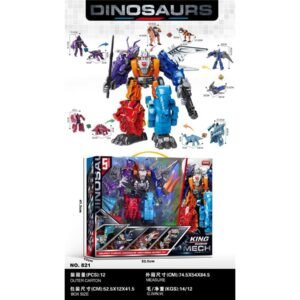 Modelo 821 – Robot Dino 5 en 1 “Super Fusion Dinosaur Mecha”