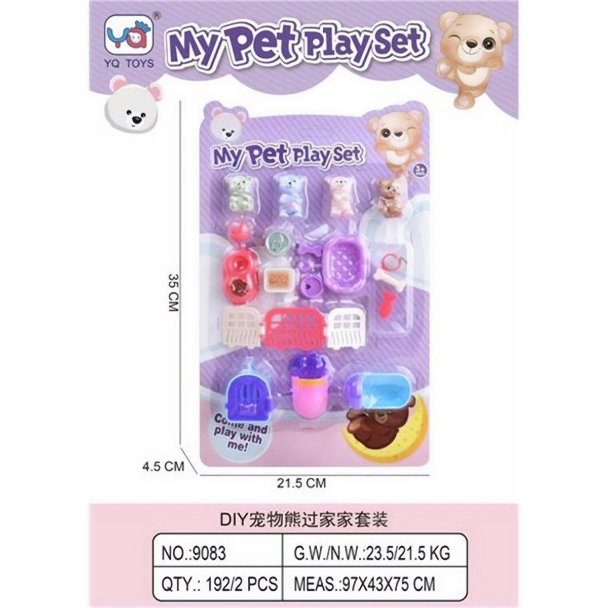 MODELO 9083 Set de Juego "My Pet Play Set"