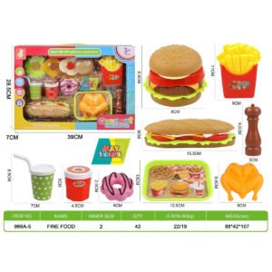 MODELO 966A-5 Set de Comida Rápida Deluxe 10 Piezas