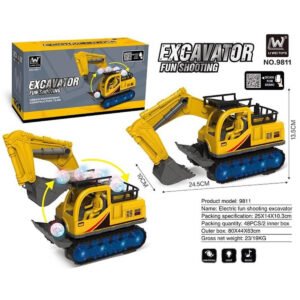 MODELO 9811 Retroexcavadora Eléctrica con Luces, Sonido y Movimiento Automático