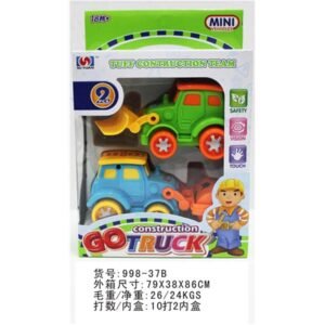 🚧 Modelo 998-37B – Set de Camiones de Construcción GO TRUCK