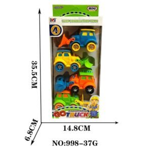 🚧 Set de Camiones de Construcción “Go Truck” – Modelo 998-37G