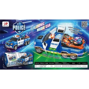 CARRO DE POLICIA 360° CON LUZ Y SONIDO 8811-14