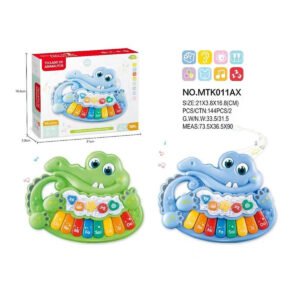 MODELO MTK011AX Teclado Musical Didáctico con Forma de Cocodrilo