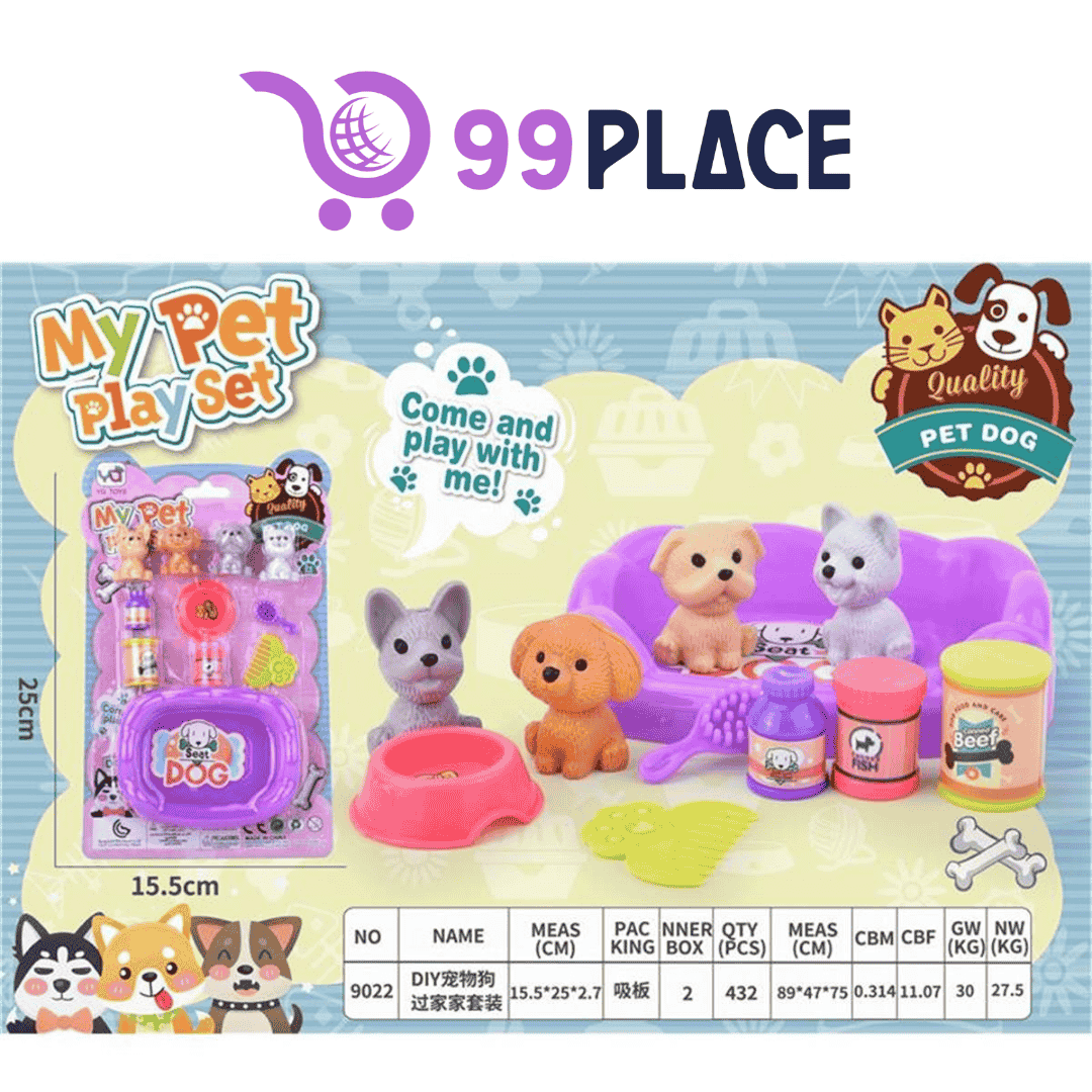 🐾 Set de Mascotas “My Pet Play Set” – Modelo 9022