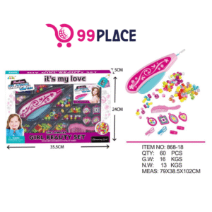 🎀 Modelo 868-18 – Set de Belleza y Joyería 2 en 1