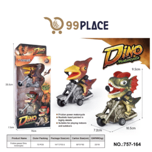🦖 Modelo 757-164 – Motocicleta Dino por Fricción