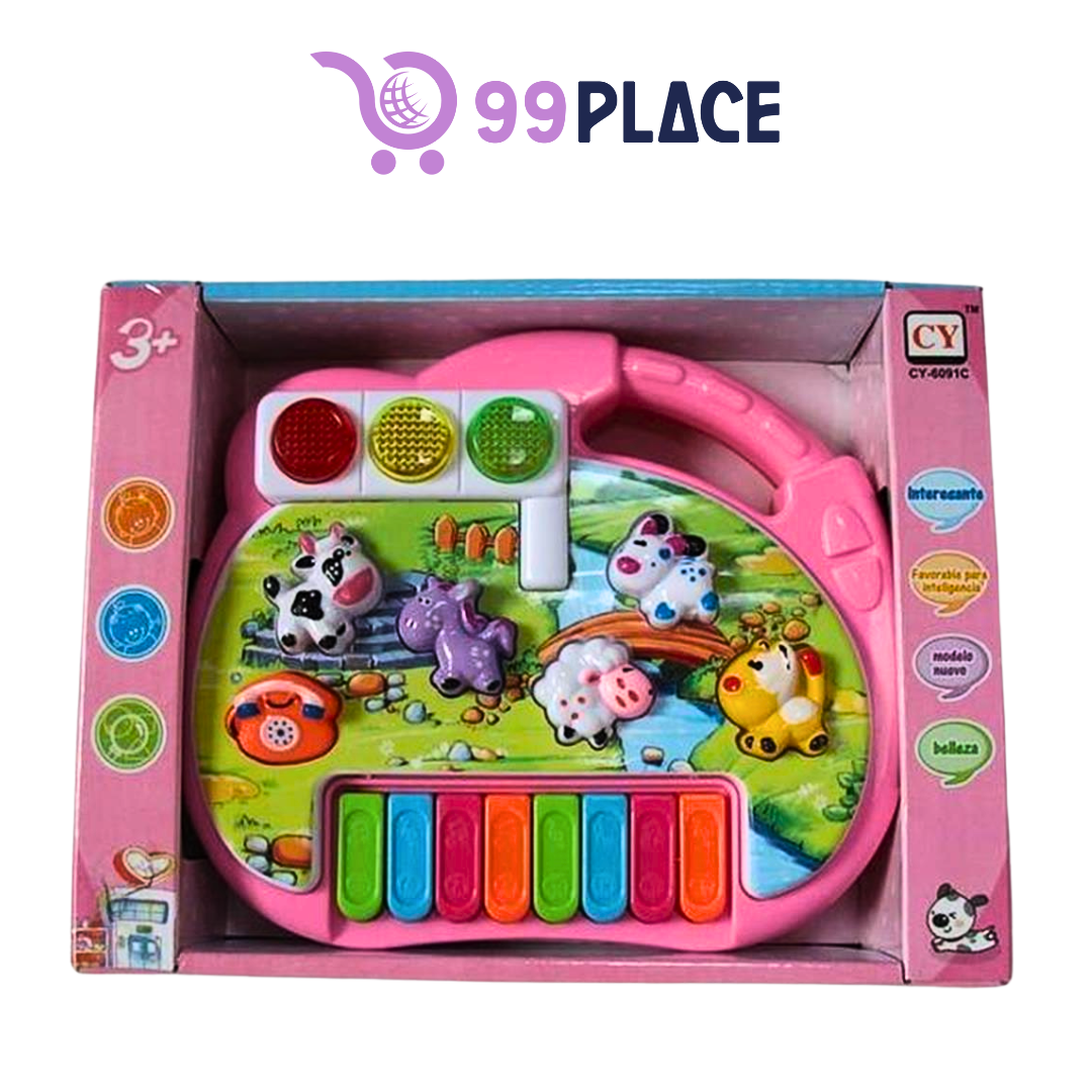 🎵 Modelo CY-6091C – Centro Musical Infantil con Animales y Luces