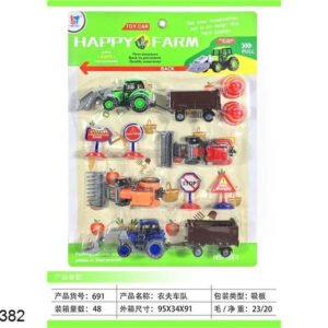 Set de Tractores y Accesorios Happy Farm 691