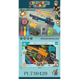 Set de Juego Militar Infantil con Rifle BK004B