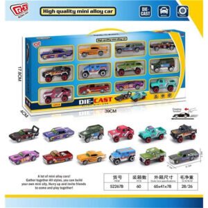 MODELO JM52267B🏁 Set de 12 Carros Clásicos Die-Cast