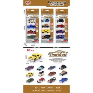 MODELO JM52280 🏁 Set de 12 Carros Clásicos Die-Cast