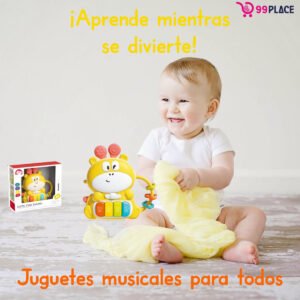 MODELO 1688-85 🦒 Mini Piano y Sonajero de Jirafa