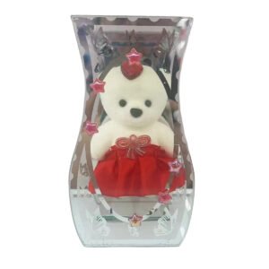 Modelo: H-20 – Osito de Peluche en Vitrina de Cristal