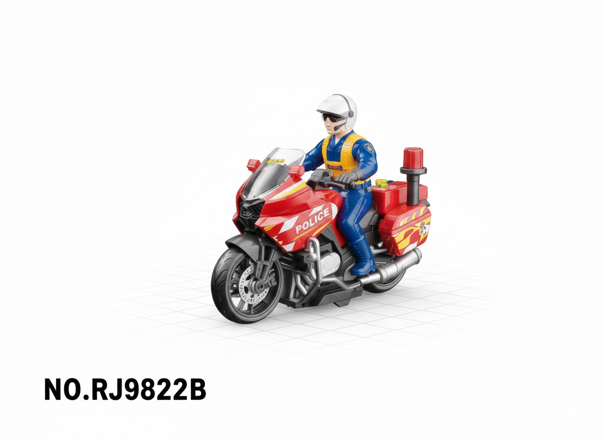 (RJ9822A-B-C)-Agente de Élite: Moto con Figura de Acción - Imagen 3