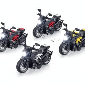 (MY66-M1216)-Motos Die-Cast Classic: Adrenalina a Escala 1:14