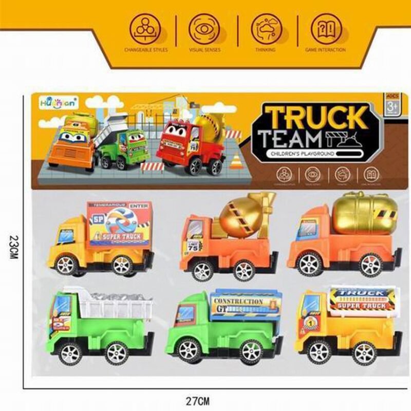 (1388-2)Set Camiones Truck Team 6 Pieza - Imagen 2