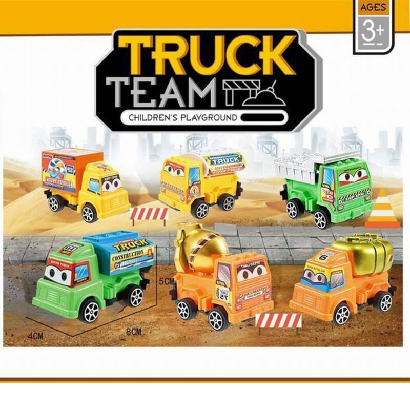 (1388-2)Set Camiones Truck Team 6 Pieza