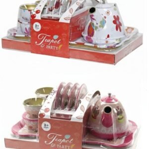 (QZ1001-8-10)-"Tea Party Real: Mi Primer Juego de Té de Flores"