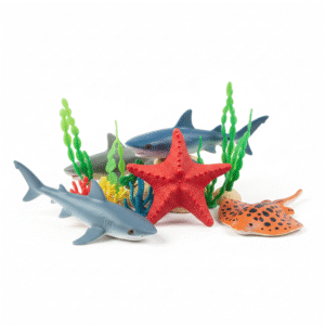 (1213-6) – Bolsa Set Animales de Plástico Exploración Natural 🦒🎒🌿