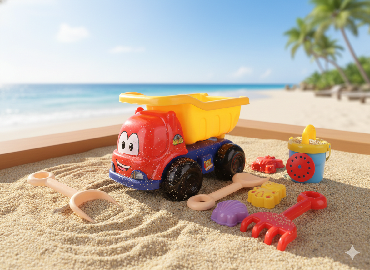 (C320)-Camión Volteo de Playa con Accesorios para Arena