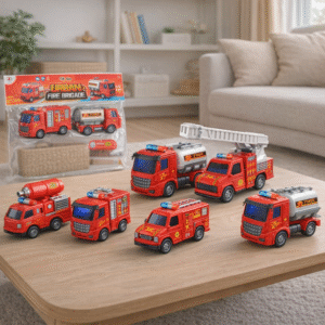 (RL589-15H) CAMIONES, CARRITOS - Set de Vehículos de Bomberos