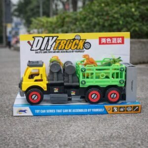 (906-367) Camión DIY Transportador con Dinosaurios